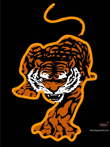 Custom Man Sidekick With Tiger Neon Sign  