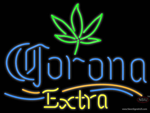 Custom Mariam Corona Extra Leaf Real Neon Glass Tube Neon Sign 