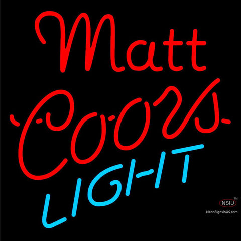 Custom Matt Coors Light Neon Sign  