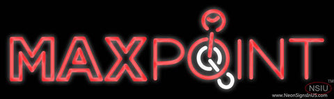 Custom Max Point Logo Real Neon Glass Tube Neon Sign 