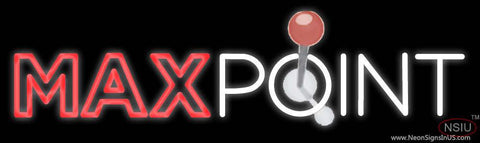 Custom Max Point Logo Real Neon Glass Tube Neon Sign 