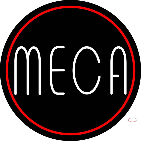 Signboard Meca Custom Meca Logo With Border Neon Sign – Custom-Neon-Sign