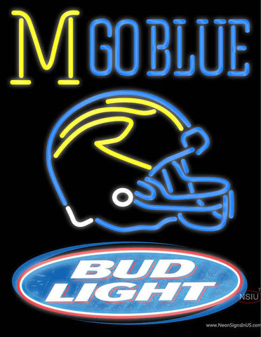 Custom Mgoblue Bud Light Logo Real Neon Glass Tube Neon Sign 