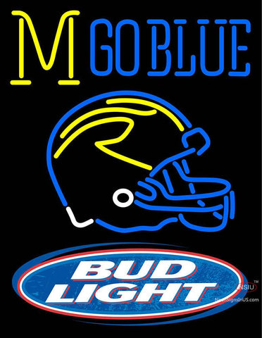 Custom Mgoblue Bud Light Logo Neon Sign  