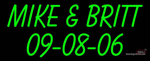 Custom Mike And Brit Neon Sign  