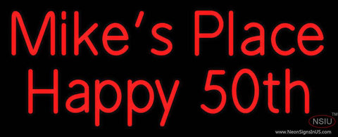 Custom Mikes Place Real Neon Glass Tube Neon Sign 