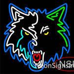 Custom Minnesota Timberwolves Logo Neon Sign  