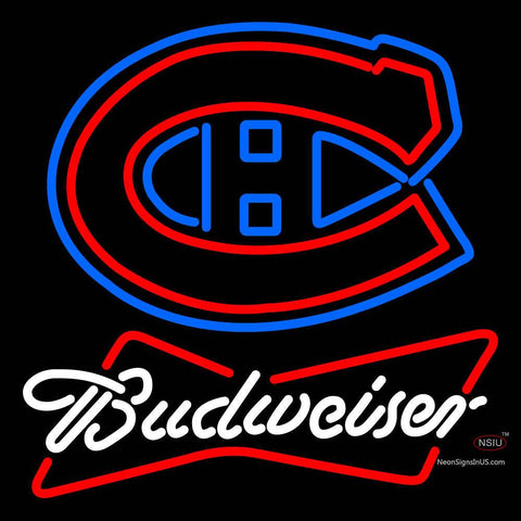 Custom Montreal Canadiens Logo Budweiser Neon Sign  