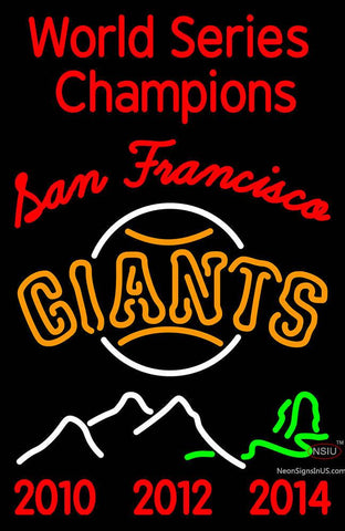 Custom Mountain Golden Gate SF Giants World Series Neon Sign  