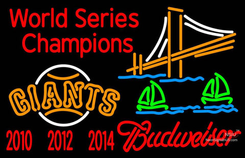 Custom Golden Gate SF Giants World Series Neon Sign  