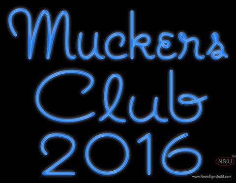 Custom Muckers Club  Real Neon Glass Tube Neon Sign 