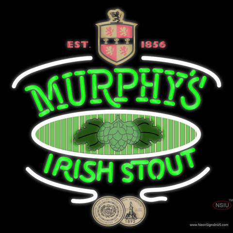 Custom Murphy Irish Stout Real Neon Glass Tube Neon Sign 