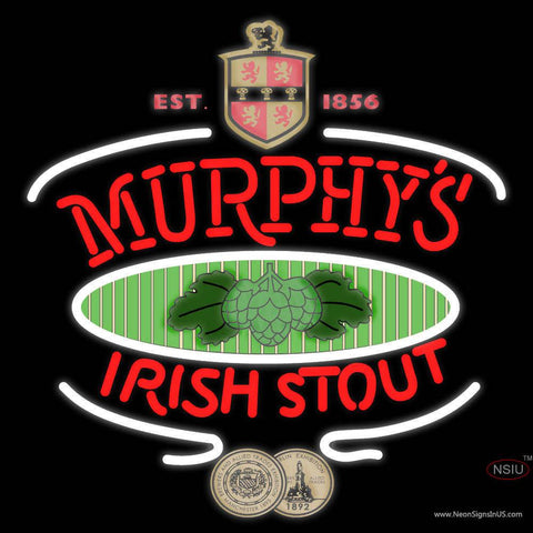 Custom Murphy Irish Stout Real Neon Glass Tube Neon Sign 
