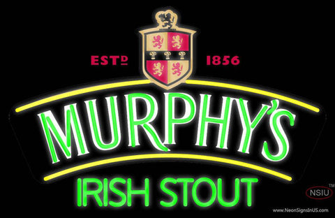 Custom Murphy Irish Stout Real Neon Glass Tube Neon Sign 