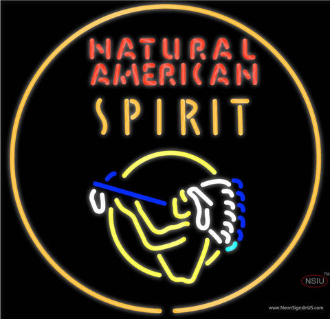 Custom Natural American Spirit Real Neon Glass Tube Neon Sign 