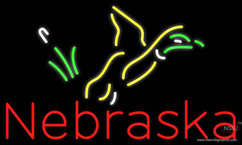 Custom Nebraska Pheasant Steve Real Neon Glass Tube Neon Sign 
