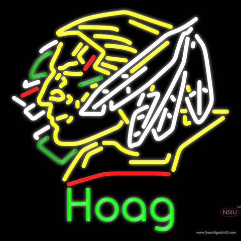 Custom North Dakota Fighting Sioux Hoag Real Neon Glass Tube Neon Sign 