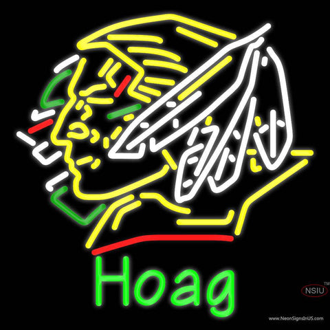Custom North Dakota Fighting Sioux Hoag Real Neon Glass Tube Neon Sign 