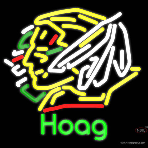 Custom North Dakota Fighting Sioux Hoag Real Neon Glass Tube Neon Sign 