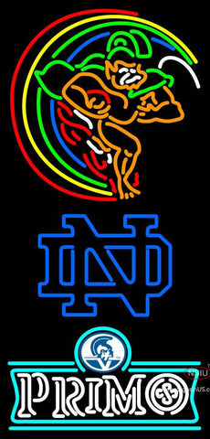 Custom Notre Dame With A Primo Beer Logo And Neon Sign  
