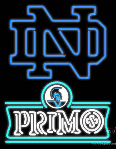 Custom Notre Dame With A Primo Beer Logo Real Neon Glass Tube Neon Sign 