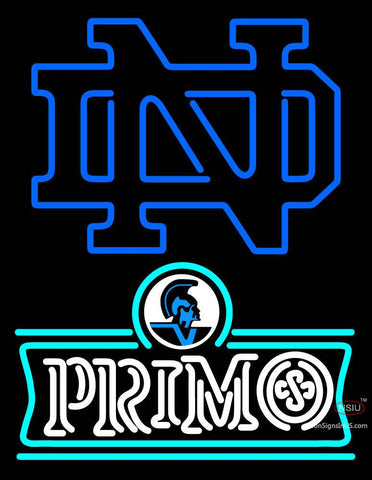 Custom Notre Dame With A Primo Beer Logo Neon Sign  