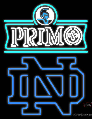Custom Notre Dame With A Primo Beer Logo Real Neon Glass Tube Neon Sign 