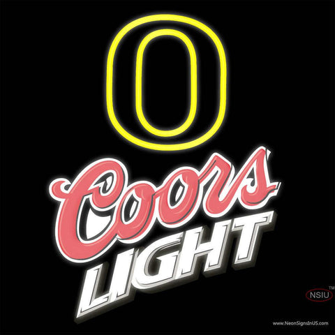 Custom O Coors Light Real Neon Glass Tube Neon Sign 
