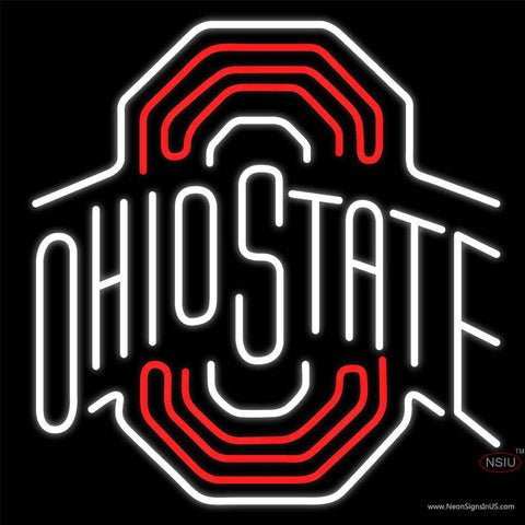 Custom Ohio State Logo Real Neon Glass Tube Neon Sign 