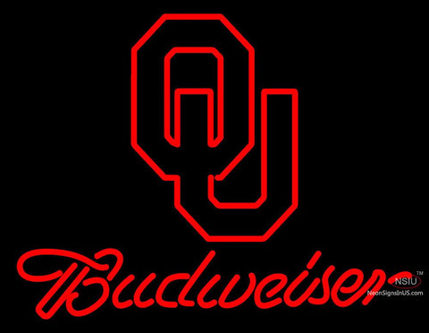 Custom Oklahoma Sooners Budweiser Logo Neon Sign  