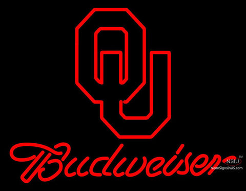 Custom Oklahoma Sooners Budweiser Logo Neon Sign 