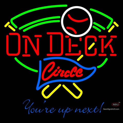 Custom On Deck Circle Logo Neon Sign  