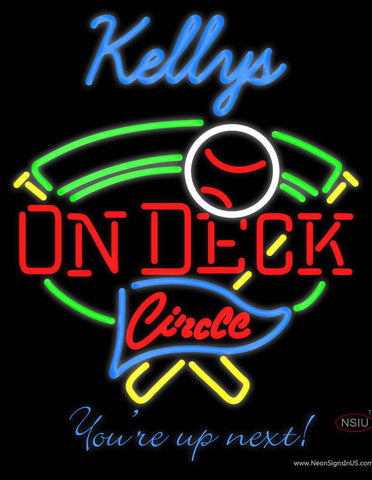 Custom On Deck Circle Logo Real Neon Glass Tube Neon Sign 