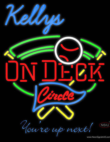 Custom On Deck Circle Logo Real Neon Glass Tube Neon Sign 