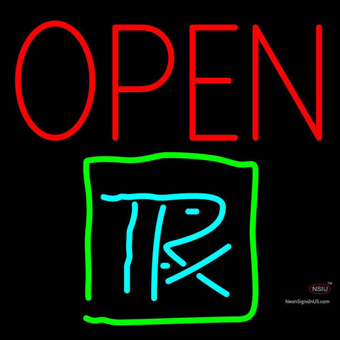 Custom Open With Trx Logo Neon Sign 