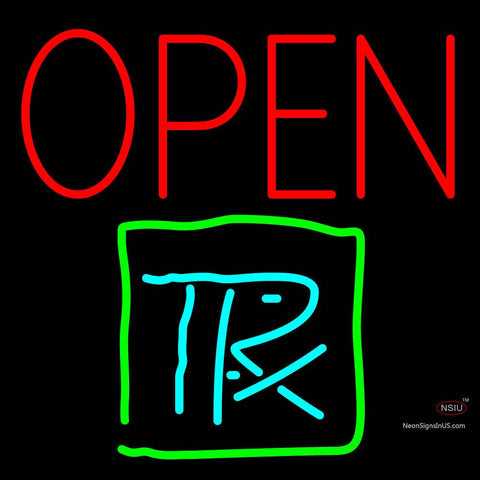 Custom Open With Trx Logo Neon Sign  