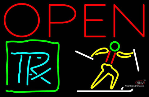 Custom Open With Trx Logo Neon Sign 