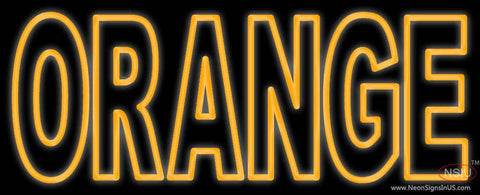 Custom Orange Real Neon Glass Tube Neon Sign 