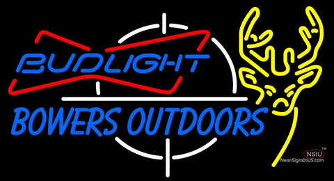 Custom Outdoors Deer Hunting Bud Light Neon Sign  