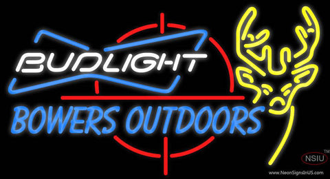Custom Outdoors Deer Hunting Bud Light Real Neon Glass Tube Neon Sign 