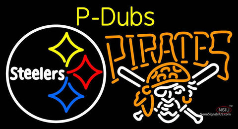 Custom P Dubs Sports Bar and Grille Neon Sign  