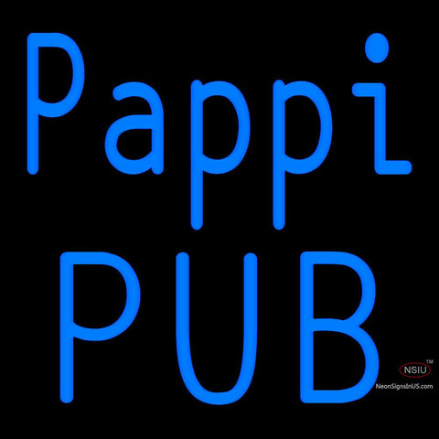 Custom Pappi Pub Neon Sign 