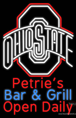 Custom Petrie Bar And Grill Real Neon Glass Tube Neon Sign 