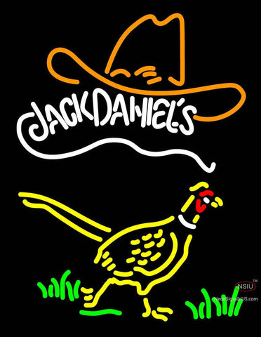 Pheasant And Jack Daniels Neon Sign