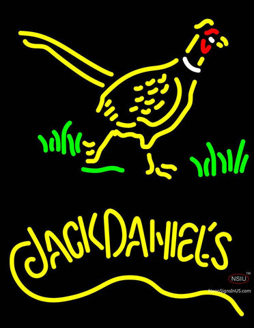 Pheasant And Jack Daniels Whiskey Neon Sign