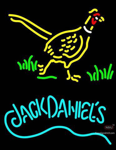 Jack Daniels And Pheasant  Logo Neon Sign