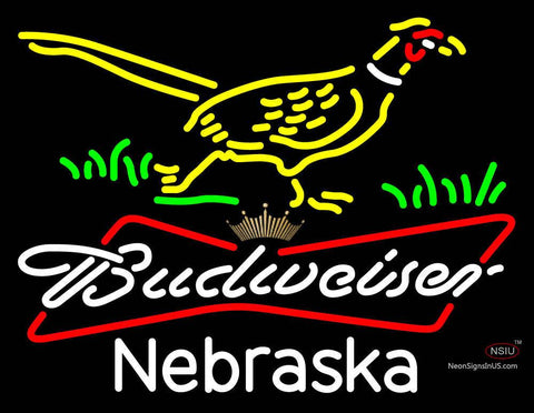 Custom Pheasant Budweiser Tie Crown Neon Sign  