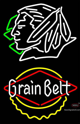 Custom Grainbelt Fighting Sioux Neon Sign  