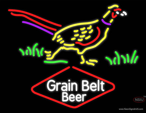 Custom Pheasant Grainbelt Real Neon Glass Tube Neon Sign 