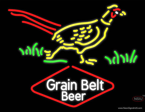 Custom Pheasant Grainbelt Real Neon Glass Tube Neon Sign 